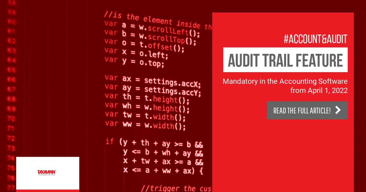 Audit Trail in accounting software;